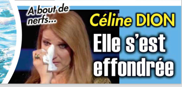 A bout de nerfs, Céline Dion s'est effondrée