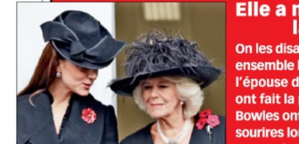 Kate Middleton, une paix de façade avec Camilla Parker-Bowles