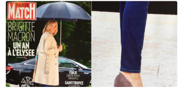 Brigitte Macron avec "une seule jambe" en Une de Paris Match intrigue (photo)