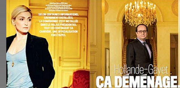 Julie Gayet installe ses affaires à l'Elysée