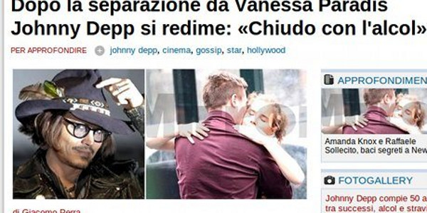 Vanessa Paradis et Johnny Depp, un couple brisé par l'alcool