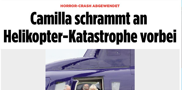 Camilla Parker-Bowles, le choc, terrible accident d'hélicoptère