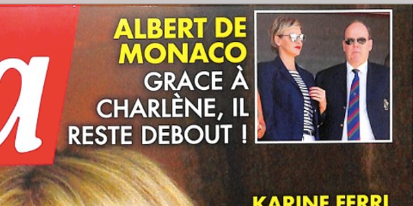 Albert de Monaco, grâce à Charlène, il reste debout et sort la tête de l'eau