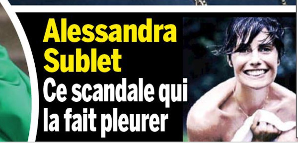 Alessandra Sublet, ce scandale qui la fait pleurer