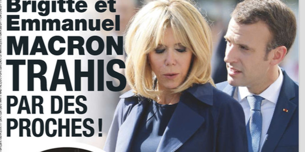 Brigitte et Emmanuel Macron, trahis par des poches