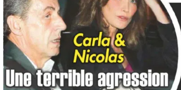 Carla Bruni, Nicolas Sarkozy, terrible agression, triste réalité