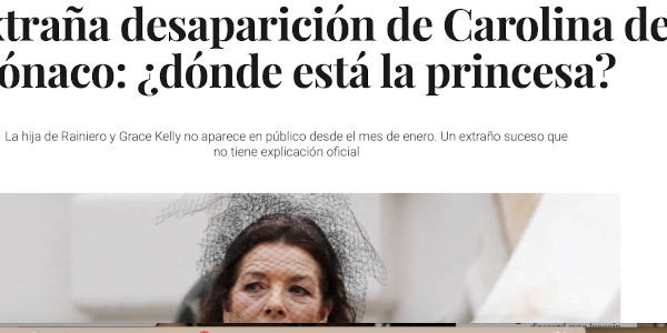Caroline de Monaco, angoissante disparition, terrible maladie, mais où est-elle ? (photo)