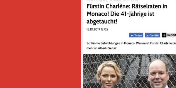 Charlène de Monaco « disparue » du palais, étrange révélation (photo)