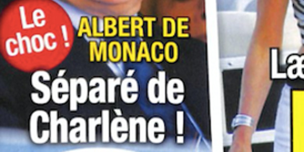 Charlène de Monaco, le choc, serait-elle séparée d'Albert ? (photo)