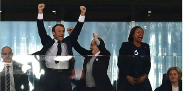 L'équipe de France en finale, la réaction d'Emmanuel Macron