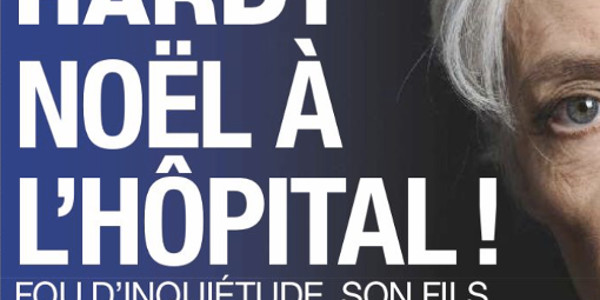 Françoise Hardy, Noël à l'hôpital, inquiétude de son fils à son chevet jour et nuit