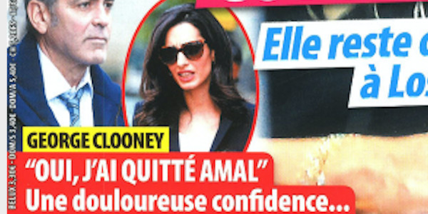 George Clooney, "Oui j'ai quitté Amal, une douloureuse confidence"