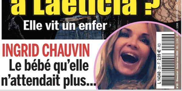 Ingrid Chauvin, le bonheur, le bébé qu'elle n'attendait plus