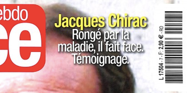 Jacques Chirac rongé par la maladie et continue à y faire face (photo)