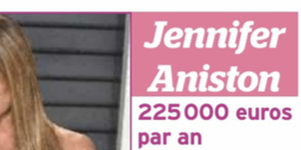 Jennifer Aniston, 225000 euros par an, ses étranges secrets beauté
