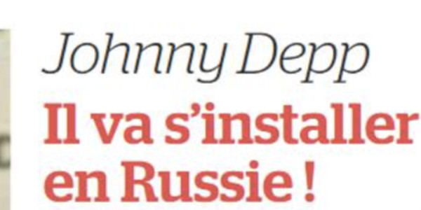 Johnny Depp, étonnante décision, en fuite en Russie, la raison
