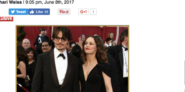 Johnny Depp et Vanessa Paradis, tout sourire face aux paparazzi. Une photo inédite