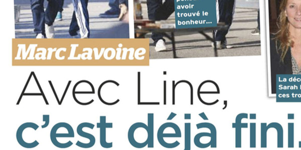 Marc Lavoine, Line Papin, fin d'histoire, étonnante mise au point