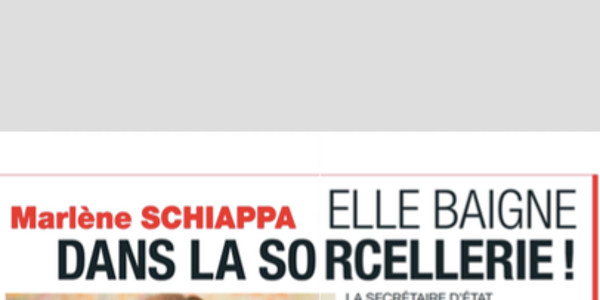 Marlène Schiappa, étrange, elle baigne dans la sorcellerie