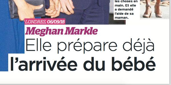 Meghan Markle, comment elle prépare l'arrivée du bébé (photo)