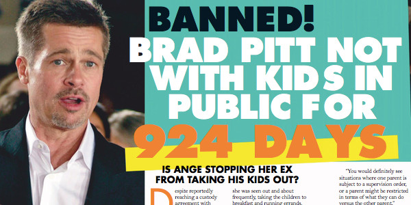 Angelina Jolie cruelle, Brad Pitt « pas vu » avec enfants depuis 924 jours (photo)
