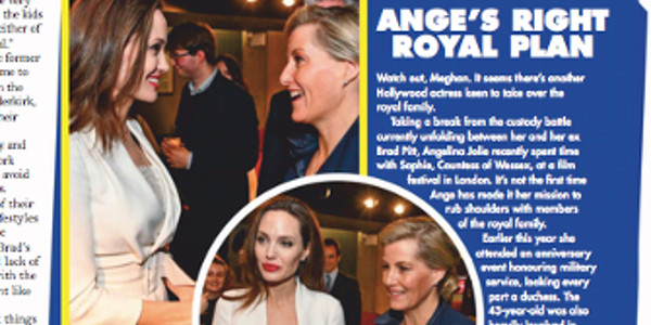 Angelina Jolie conseillée par une princesse, un coup tordu en préparation ? (photo)