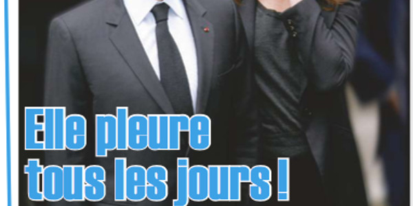 Carla Bruni en proie au chagrin, elle pleure tous les jours