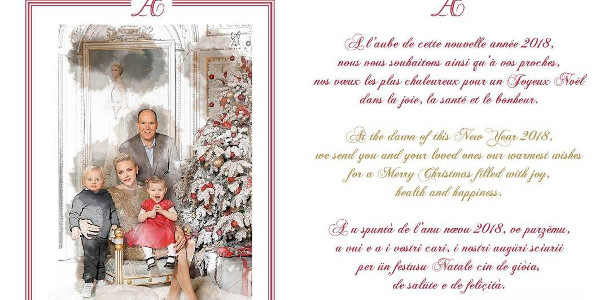 Charlène et Albert de Monaco dévoile une carte de voeux originale avec Jacques et Gabriella (photo)