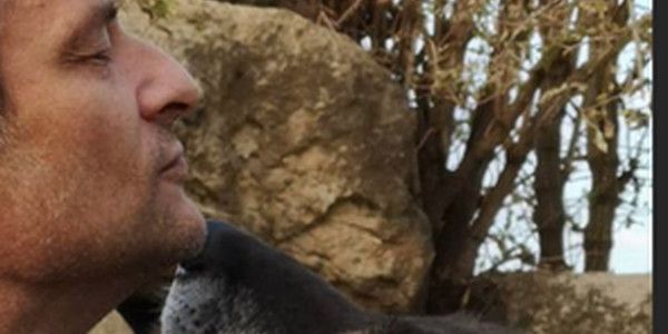 David Hallyday ému, son insolite baiser avec une louve (photo)