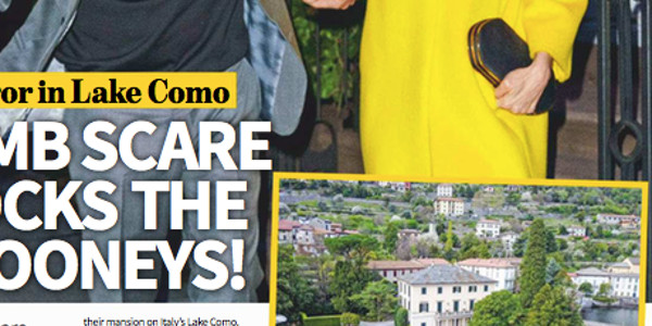 George et Amal Clooney « terreur en Italie », une bombe trouvée dans leur villa (photo)