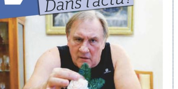 Gérard Depardieu « un drôle de look » pour un pub en Russie (photo)
