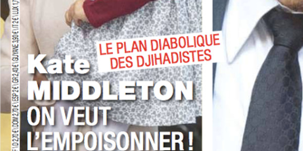 Kate Middleton, on veut l'empoisonner, le plan diabolique des jihadistes (photo)