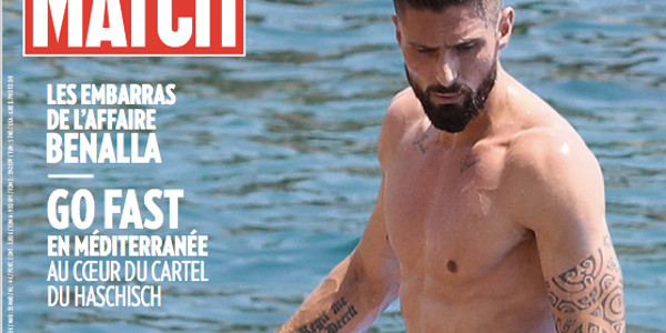 Olivier Giroud se remet d'alplomb à Saint Tropez (photo)