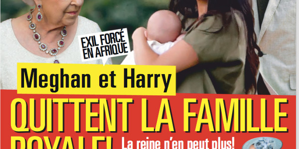 Prince Harry et Meghan Markle quittent la famille royale, la reine n'en peut plus (photo)