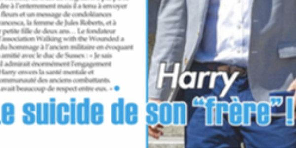 Prince Harry « brisé » par le suicide de son frère