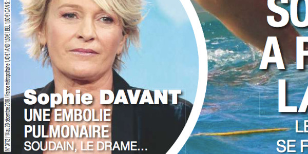 Sophie Davant, frappée d'une embolie pulmonaire, soudain, le drame