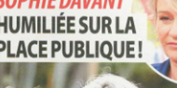 Sophie Davant, le choc, humiliée en place publique