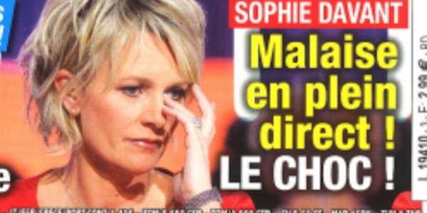 Sophie Davant, un malaise en plein direct, le choc