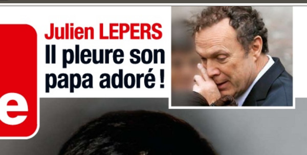 Julien Lepers se cache pour pleurer son père