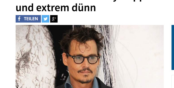Johnny Depp gravement malade ou déprimé ? (photo)