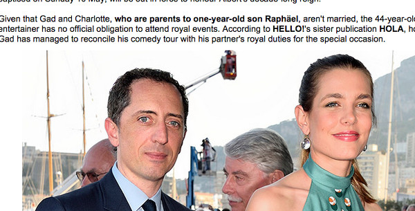 Charlotte Casiraghi et Gad Elmaleh réunis pour l'an­ni­ver­saire du règne du prince Al­bert II