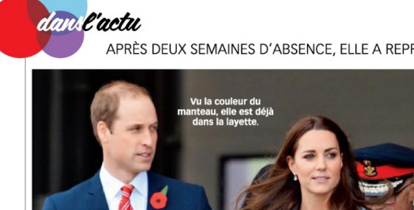 Kate Middleton, ça enfin, une deuxième partie de grossesse apaisée