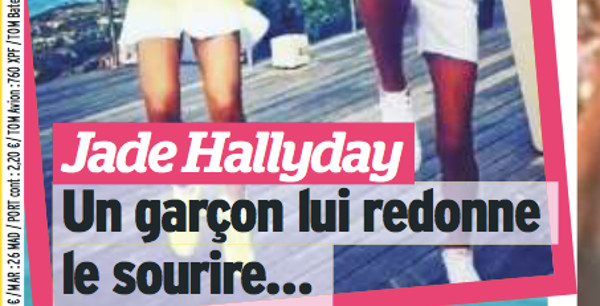 Jade Hallyday, un beau garçon lui redonne le sourire (photo)