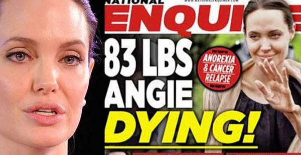 Angelina Jolie mourante selon le National Enquirer