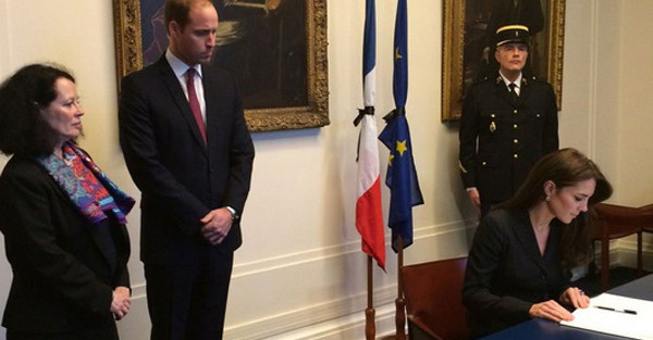 Kate Middleton et William à Paris pour rendre hommage aux victimes des attentats