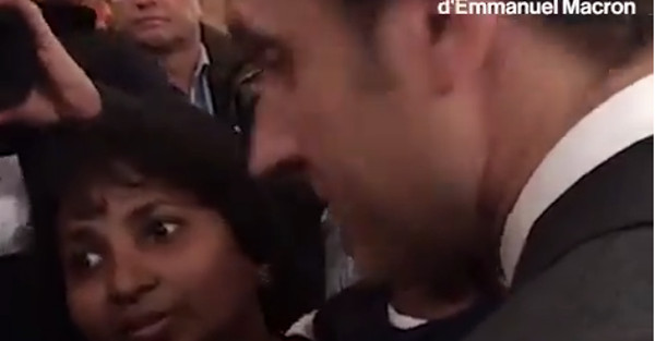 Emmanuel Macron ému face à la détresse d'une petite apatride (vidéo)