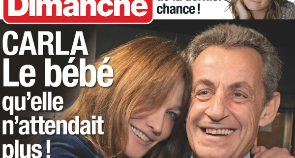 Carla Bruni-Sarkozy- « un bébé » selon France Dimanche