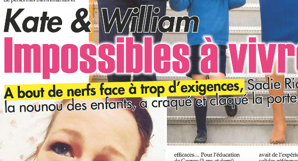 Kate Middleton et William « impossibles à vivre »