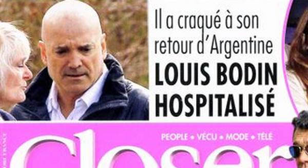 Louis Bodin hospitalisé après son retour d'Argentine