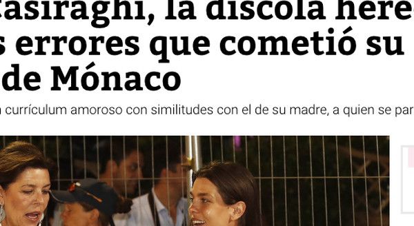 Charlotte Casiraghi répéterait-elle les même erreurs que sa mère ?